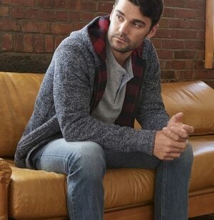 Flag & Anthem Men's Fleece Rhineland Lined Full Zip Sweater Jacket Sz XXL